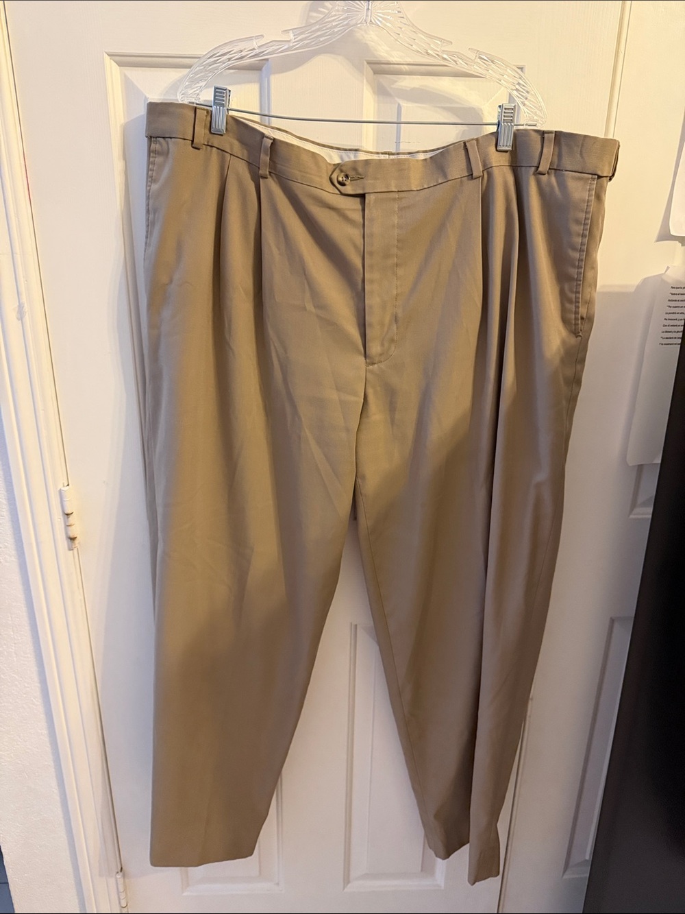 George Men's Pleated Dress Pants - Khaki/Tan